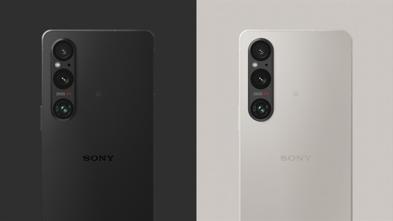 Xperia 1 V sỡ hữu mặt lưng kính nhám cùng các cạnh được vát thẳng, hứa hẹn trải nghiệm cầm nắm chắc chắn