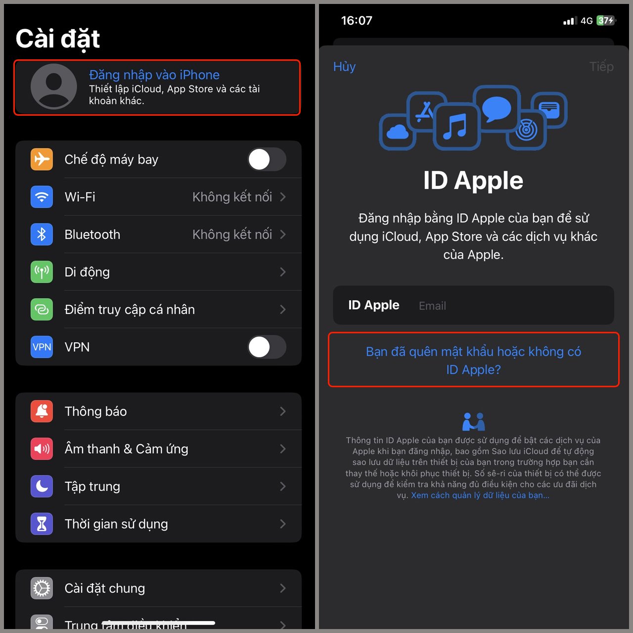 Cách tạo Apple ID trên iPhone