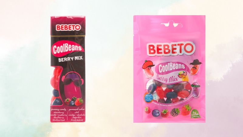 Kẹo Bebeto Cool Beans Fliptop vị quả mọng