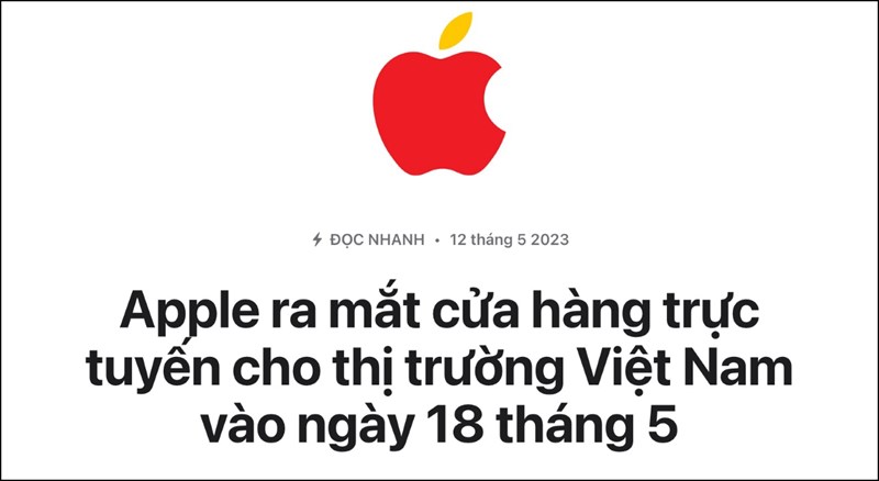 Apple Store trực tuyến sắp ra mắt ở Việt Nam 