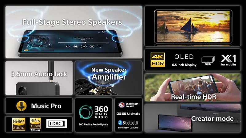 Xperia 1 V Giải trí