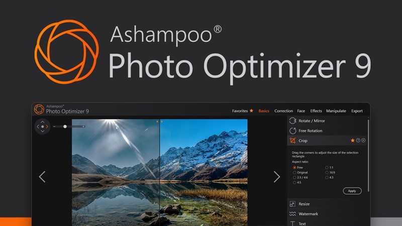 Cách sử dụng miễn phí vĩnh viễn Ashampoo Photo Optimizer