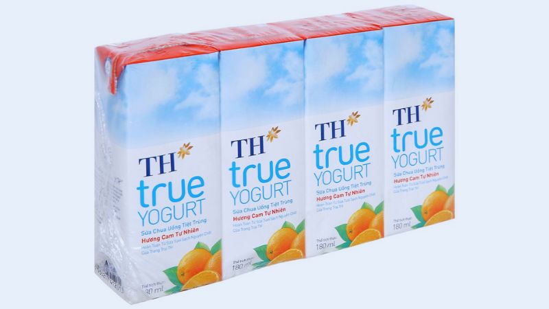 Sữa chua uống TH true Yogurt vị cam