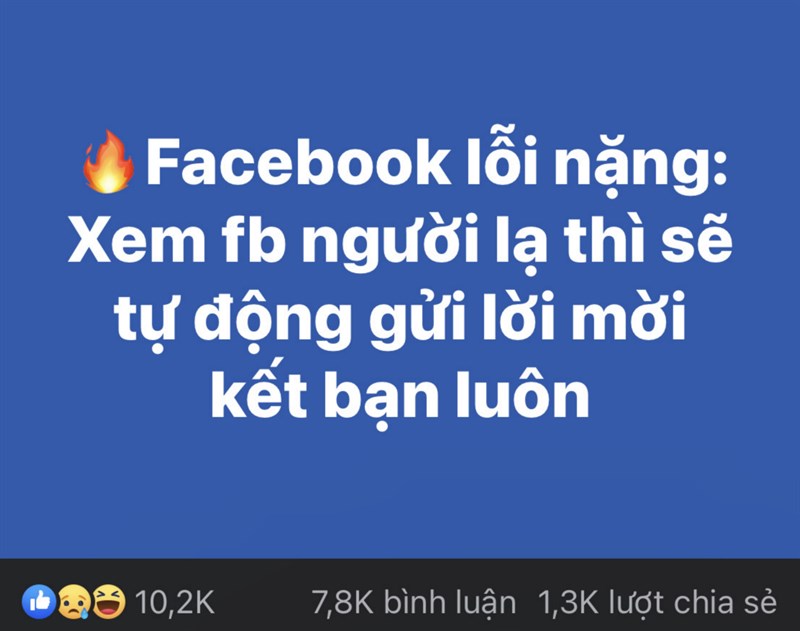 Facebook lỗi