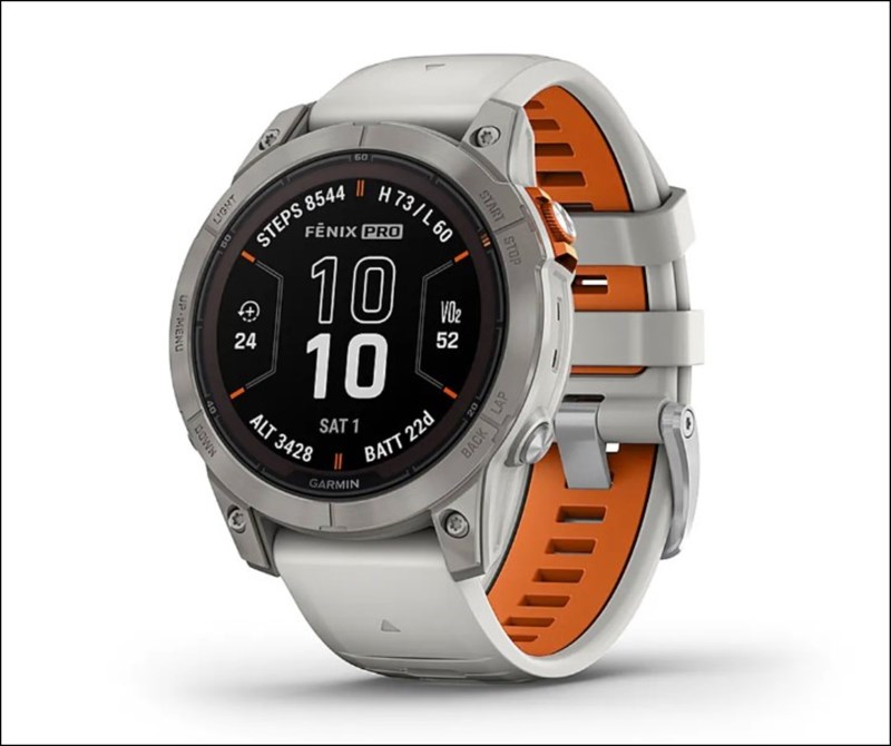 Ảnh thiết kế mặt đồng hồ của Garmin Fenix 7X Pro