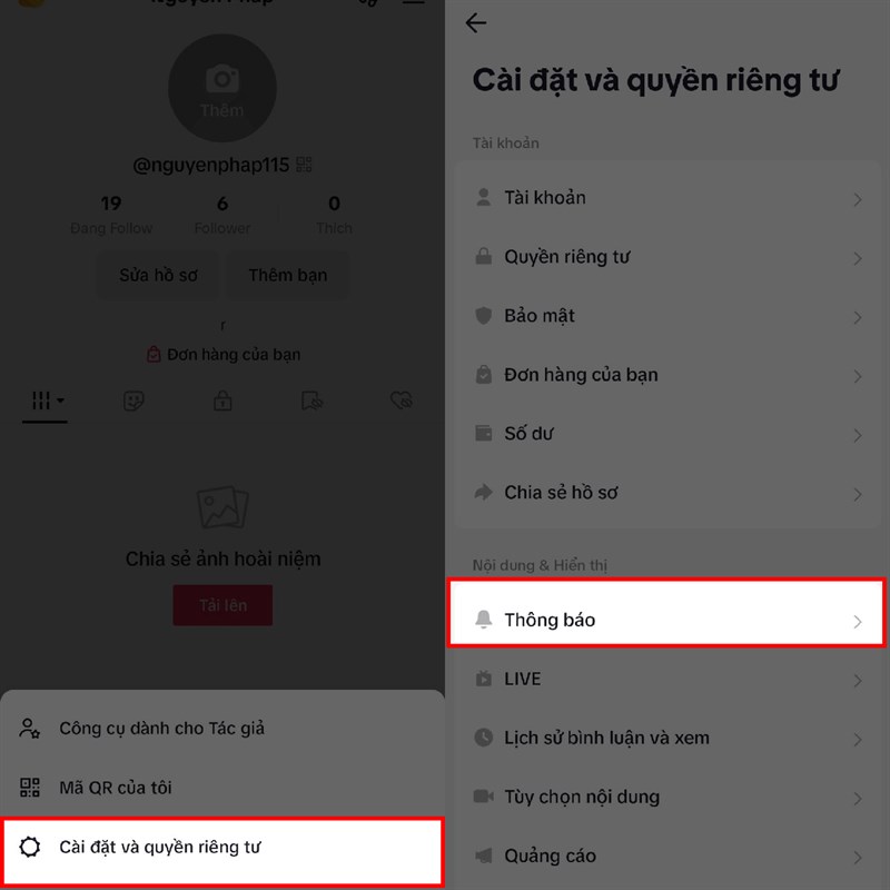 Cách tắt thông báo người bạn có thể quen trên TikTok