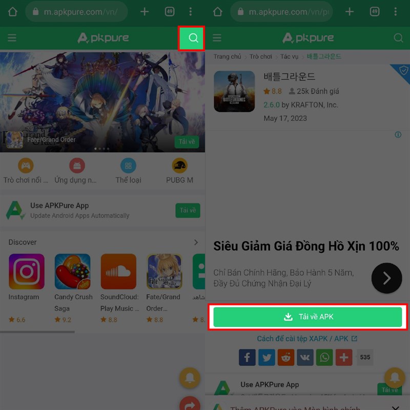 Cách tải app không có sẵn ở quốc gia trên Android