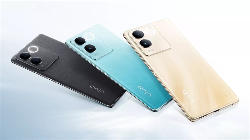 Vivo S17e có ba phiên bản màu sắc: Quick Sand Gold, Sunny Blue và Midnight Black