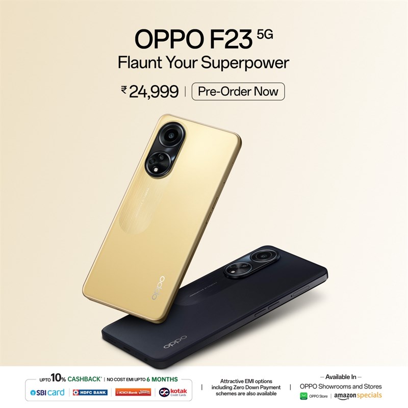 Giá bán của OPPO F23 5G tại Ấn Độ