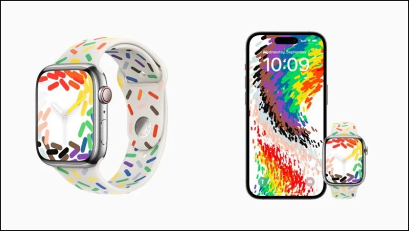 Hình nền Pride Celebration mới cho màn hình khóa và dây đeo Apple Watch