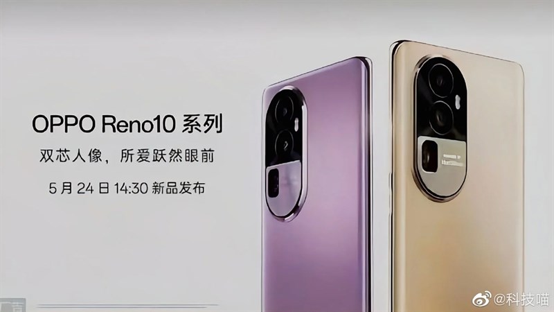 Rò rỉ ngày ra mắt của OPPO Reno10 Series