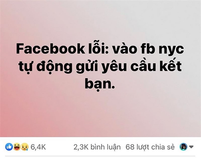 Lỗi này gây phiền toái cho người dùng, đặc biệt là với những người dùng Facebook có thói quen 