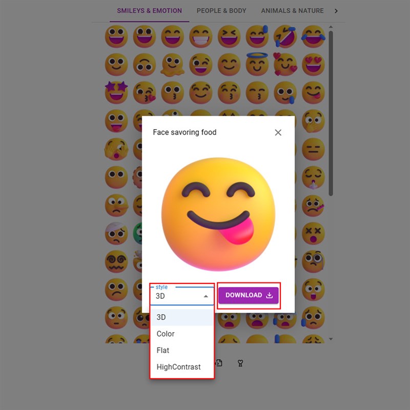 Cách tải Fluent Emoji trên Windows