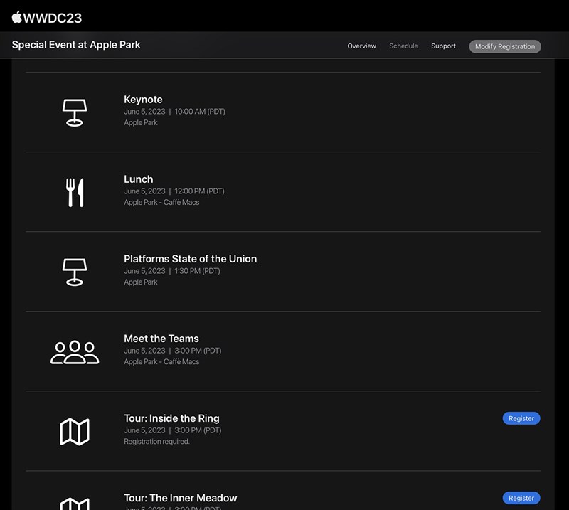 Apple công bố lịch trình của sự kiện đặc biệt WWDC 2023