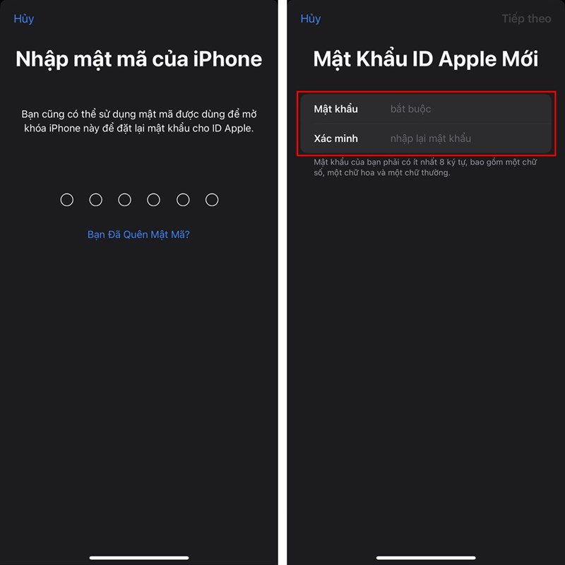 Cách đặt lại mật khẩu iCloud trong app hỗ trợ của Apple