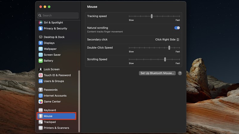 Cách chỉnh tốc độ chuột trên MacBook