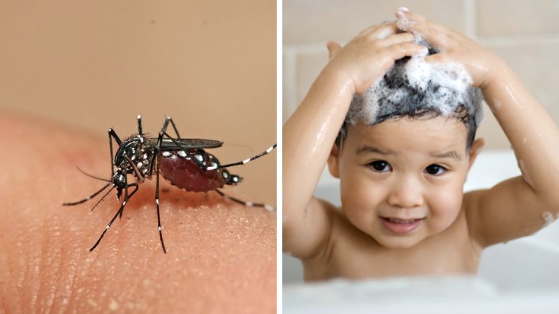 có nên tắm cho trẻ khi bị sốt xuất huyết không?