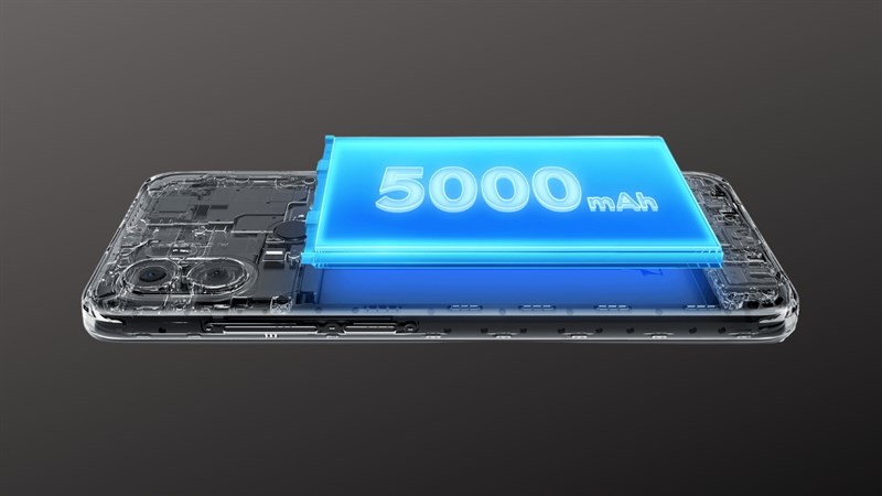 Redmi A2+ có viên pin lớn 5.000 mAh