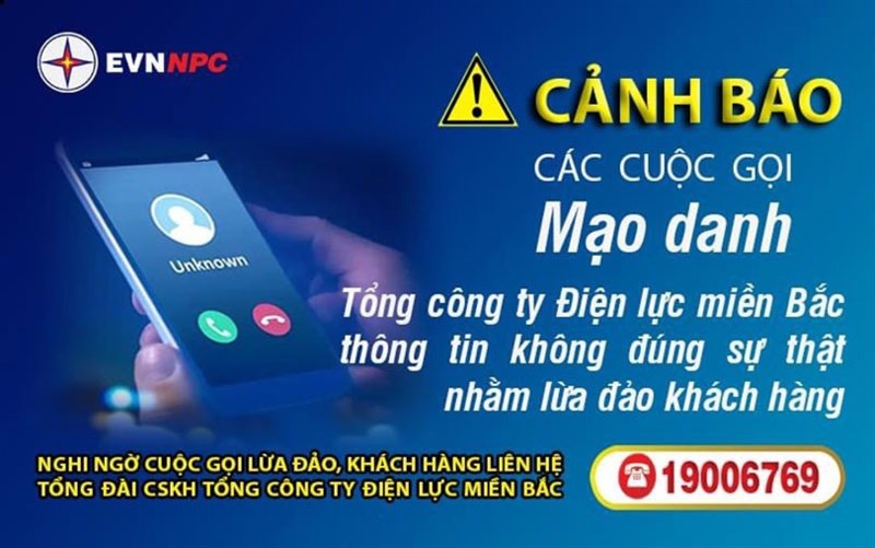 Người dân nghi ngờ lừa đảo có thể gọi vào đường dây nóng do EVN cung cấp