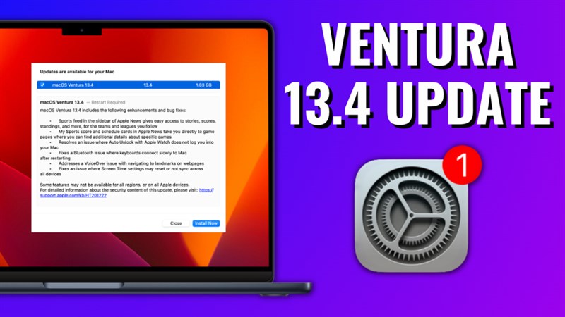 Apple phát hành macOS Ventura 13.4