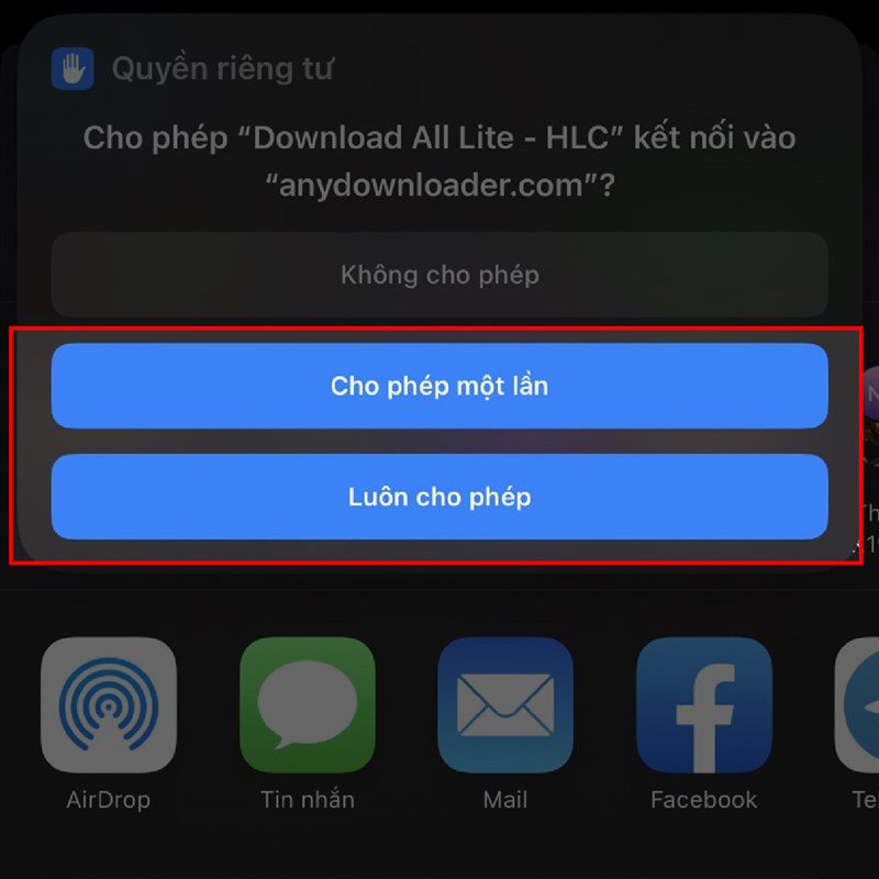 Phím tắt tải video trên iPhone