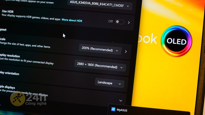 ASUS Vivobook 14X OLED (2023) được trang bị màn hình OLED kích thước 14 inch, độ phân giải 2.8K. ASUS Vivobook 14X OLED (2023) được trang bị màn hình OLED kích thước 14 inch, độ phân giải 2.8K.