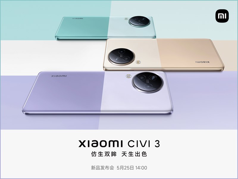 Xiaomi CIVI 3 được ấn định ngày ra mắt