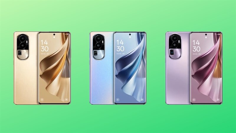 Mặt trước của OPPO Reno10 Series