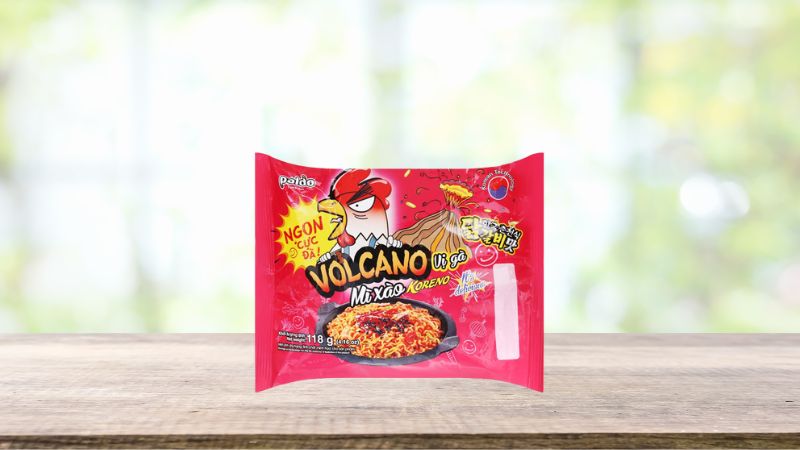 Mì xào Koreno Volcano gà