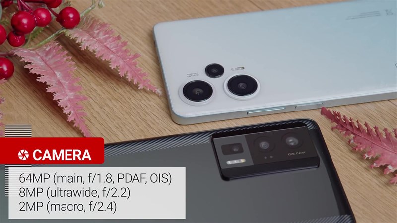 POCO F5 được trang bị hệ thống camera có phần cứng tương tự như phiên bản tiền nhiệm.