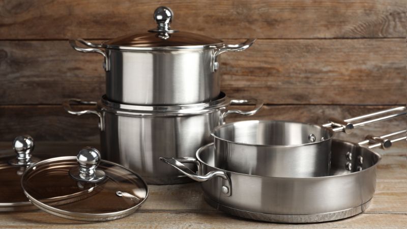 Stainless Steel Pots and Pans