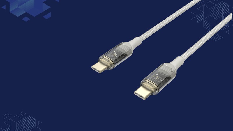 Tìm hiểu cáp Type C DS101 của Xmobile: Thiết kế trong suốt, công suất đến 60W