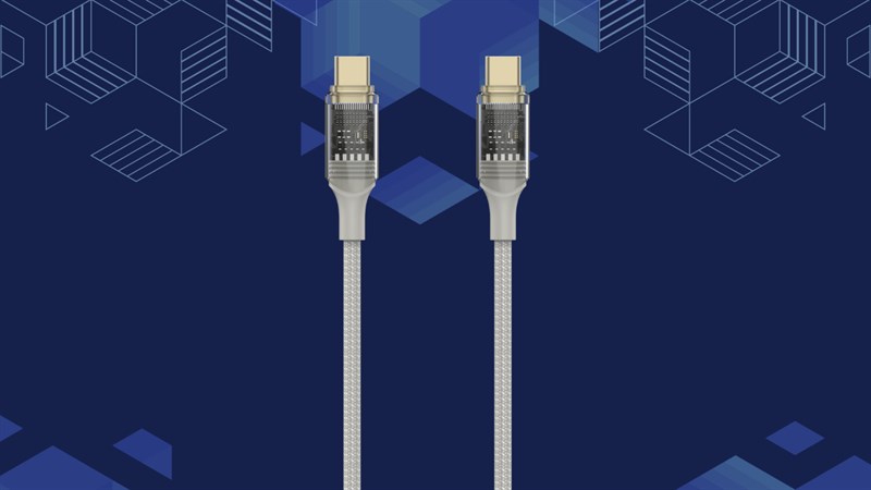 Tìm hiểu cáp Type C DS101 của Xmobile: Thiết kế trong suốt, công suất đến 60W