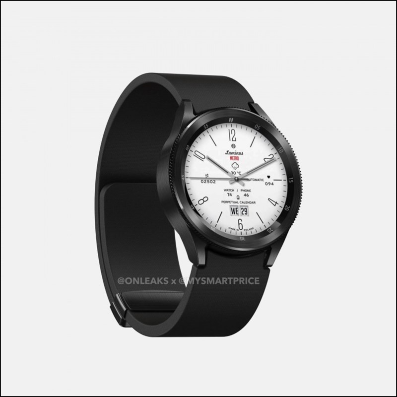 Hình ảnh render của Galaxy Watch6 Classic