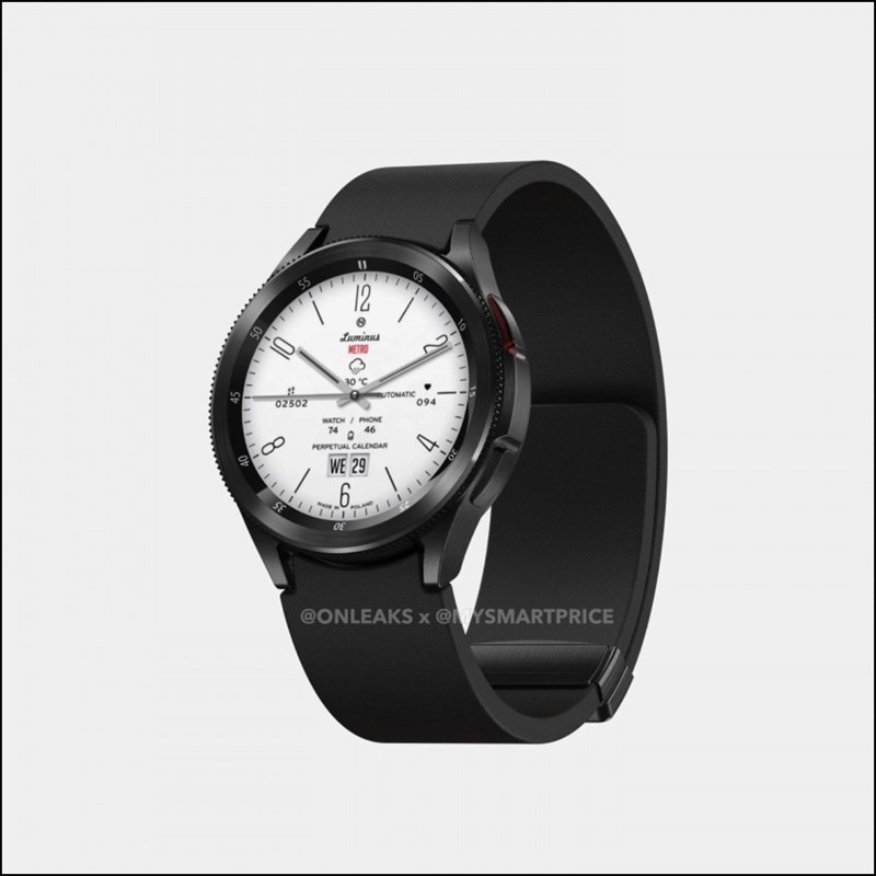 Galaxy Watch6 Classic được cho là sẽ có thiết kế tối giản với thân vỏ kim loại và hai phím điều khiển ở cạnh phải