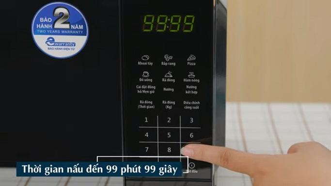 Dải thời gian rộng giúp chế biến đa dạng món ăn