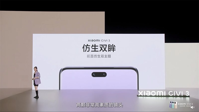 Camera selfie Xiaomi CIVI 3 cũng ấn tượng không kém Camera selfie Xiaomi CIVI 3 cũng ấn tượng không kém