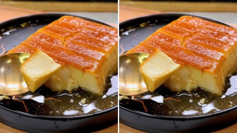 Try now how to make flan from bread which is new but surprisingly delicious