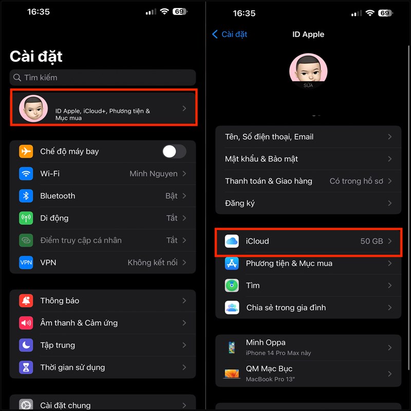 Cách lưu dữ liệu Camera vào iCloud
