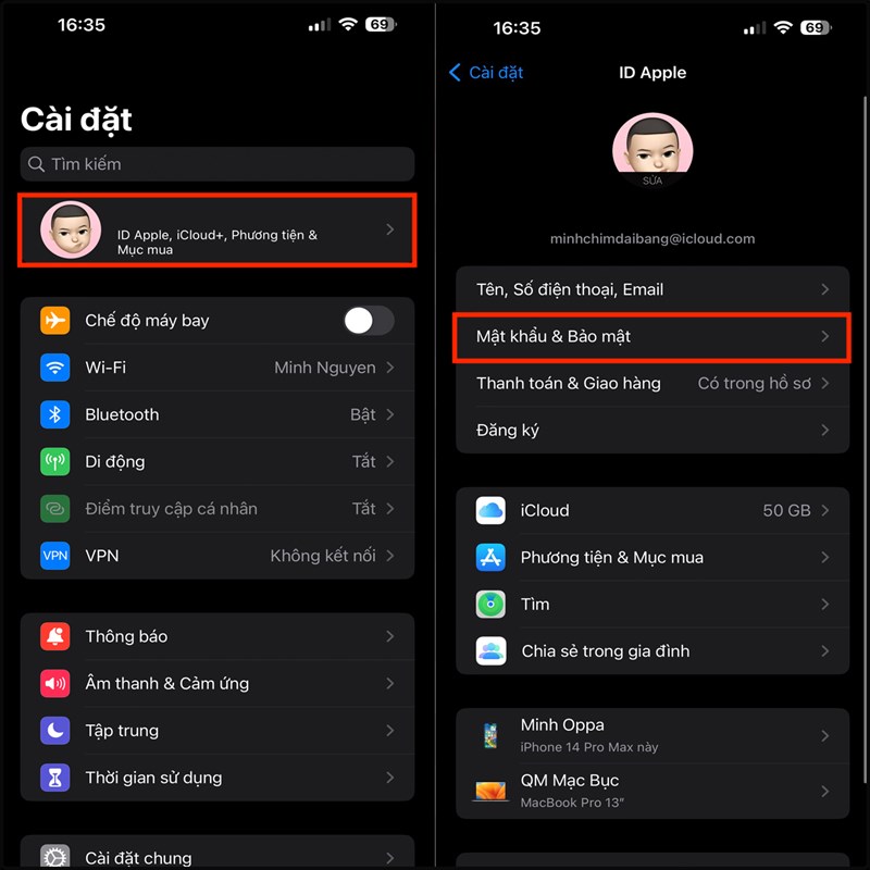 Cách sử dụng khoá bảo mật để đặt lại mật khẩu cho ID Apple
