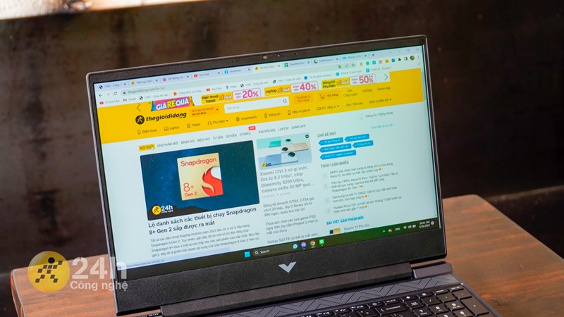 Với vi xử lý Intel Core i5 thế hệ 12 và card đồ họa RTX 3050 thì HP VICTUS có thể đáp ứng tốt mọi nhu cầu sử dụng của bạn Với vi xử lý Intel Core i5 thế hệ 12 và card đồ họa RTX 3050 thì HP VICTUS có thể đáp ứng tốt mọi nhu cầu sử dụng của bạn