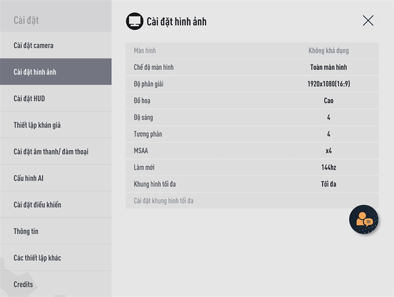 Thiết lập đồ họa FiFa Online 4 mà mình đặt trên HP VICTUS 15 Thiết lập đồ họa FiFa Online 4 mà mình đặt trên HP VICTUS 15