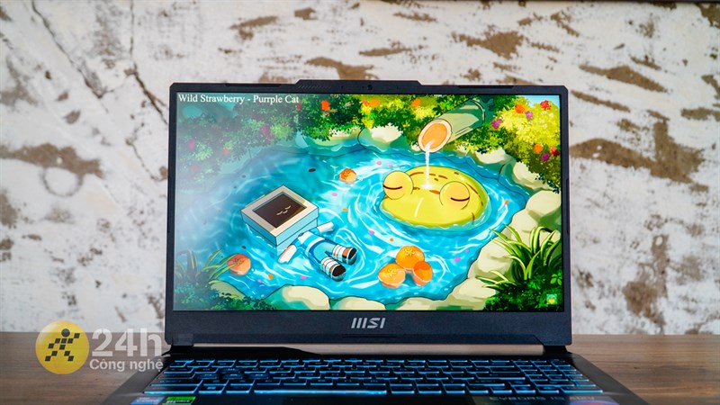 MSI Cyborg 15 A12VE được trang bị màn hình 15.6 inch, độ phân giải Full HD