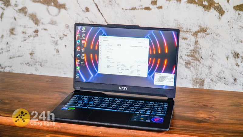 MSI Cyborg 15 A12VE sở hữu thông số cấu hình ấn tượng
