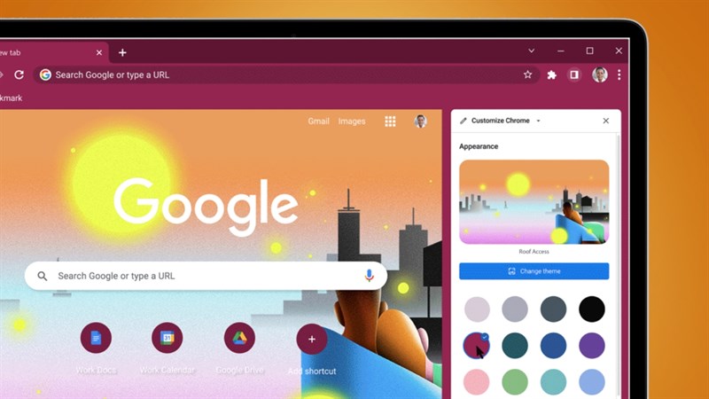 Thoả sức sáng tạo chủ đề và màu sắc của riêng bạn với tính năng mới của Chrome