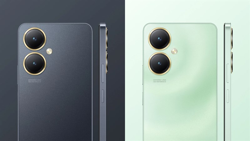 Vivo Y35m+ có 3 màu sắc: Star Ring Black và Ripple Green