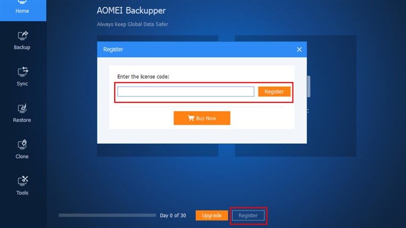 Cách sử dụng AOMEI Backupper Pro miễn phí