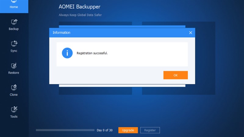 Cách sử dụng AOMEI Backupper Pro miễn phí