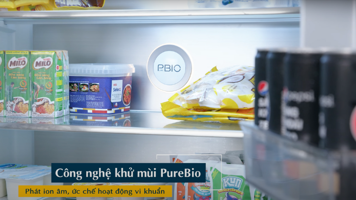 Công nghệ khử mùi PureBio được trang bị trong ngăn mát của tủ