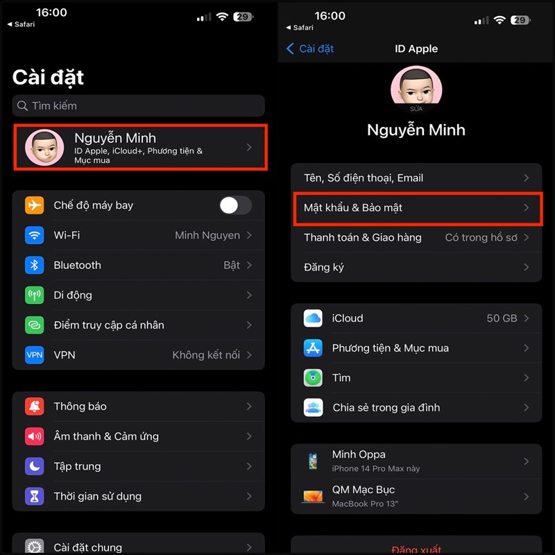 Cách tạo mã khoá để khôi phục ID Apple